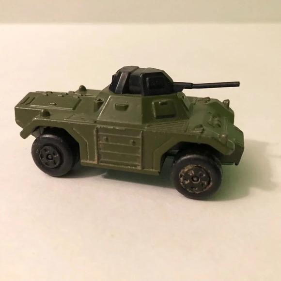 Vintage 1973 Matchbox Rolamatics Lesney Military Green  No 73 Weasel - Picture 8 of 10